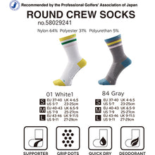 Load image into Gallery viewer, Dmyth Premium - Tất trợ lực cổ cao kẻ ngang (Crew)